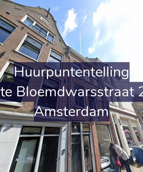 Foto gevel Huurpuntentelling voor Eerste Bloemdwarsstraat 23-B, Amsterdam