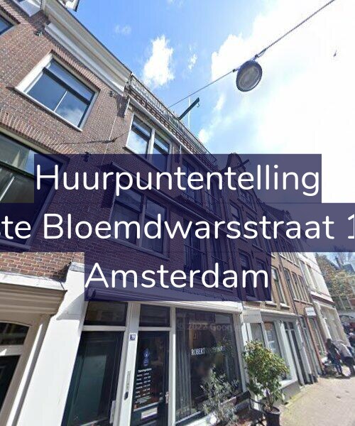 Foto gevel Huurpuntentelling voor Eerste Bloemdwarsstraat 19-1, Amsterdam