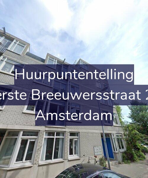 Foto gevel Huurpuntentelling voor Eerste Breeuwersstraat 20, Amsterdam