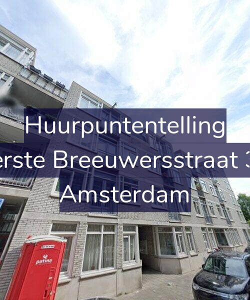 Foto gevel Huurpuntentelling voor Eerste Breeuwersstraat 36, Amsterdam