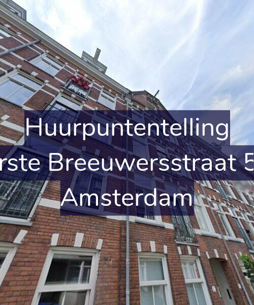 Foto gevel Huurpuntentelling voor Eerste Breeuwersstraat 5-2, Amsterdam