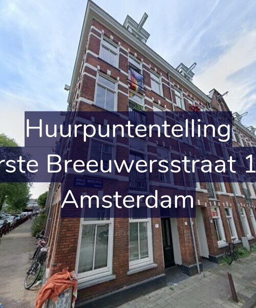 Foto gevel Huurpuntentelling voor Eerste Breeuwersstraat 1-H, Amsterdam