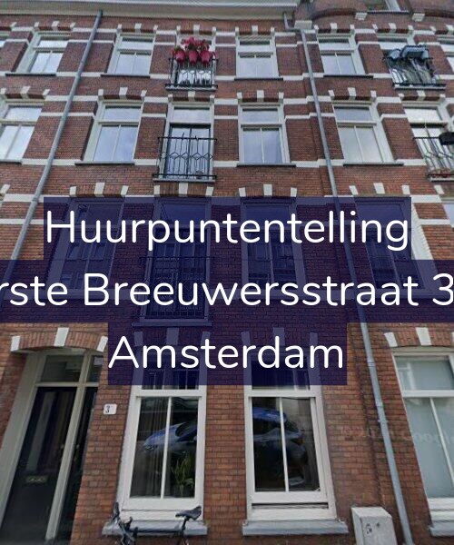 Foto gevel Huurpuntentelling voor Eerste Breeuwersstraat 3-H, Amsterdam