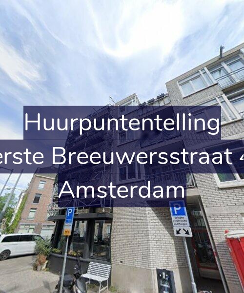 Foto gevel Huurpuntentelling voor Eerste Breeuwersstraat 44, Amsterdam