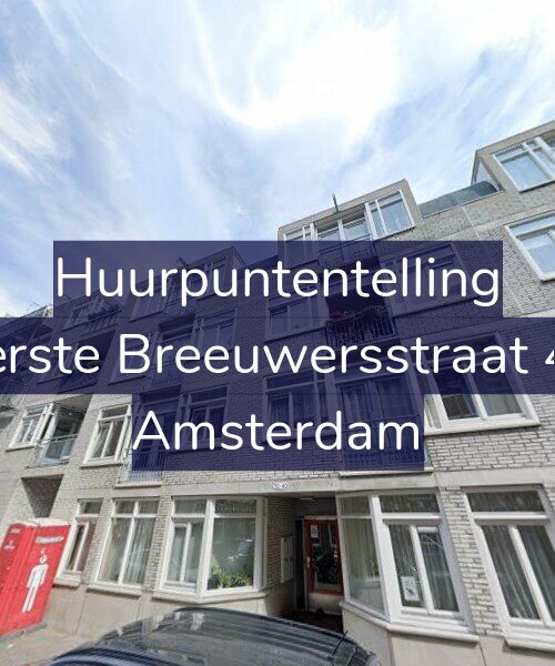 Foto gevel Huurpuntentelling voor Eerste Breeuwersstraat 40, Amsterdam
