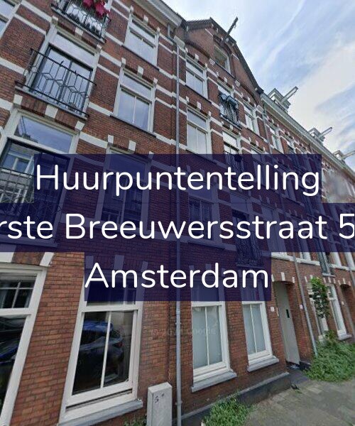 Foto gevel Huurpuntentelling voor Eerste Breeuwersstraat 5-H, Amsterdam