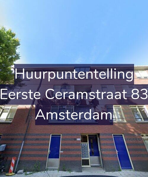 Foto gevel Huurpuntentelling voor Eerste Ceramstraat 83, Amsterdam