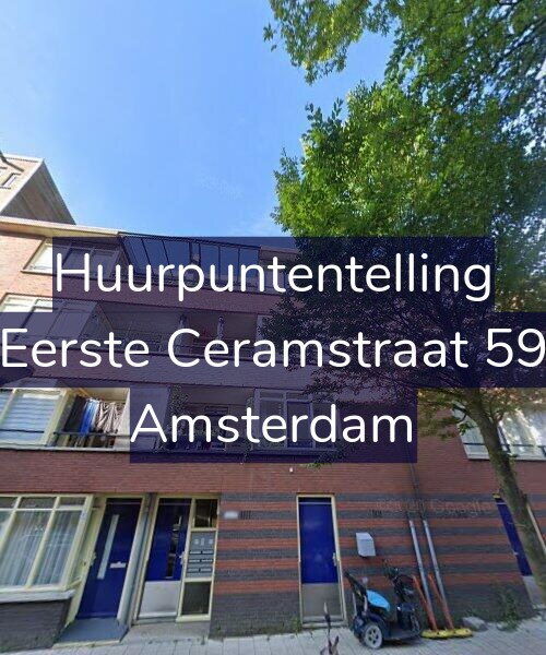 Foto gevel Huurpuntentelling voor Eerste Ceramstraat 59, Amsterdam