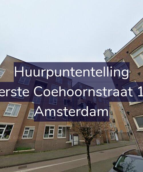 Foto gevel Huurpuntentelling voor Eerste Coehoornstraat 12, Amsterdam