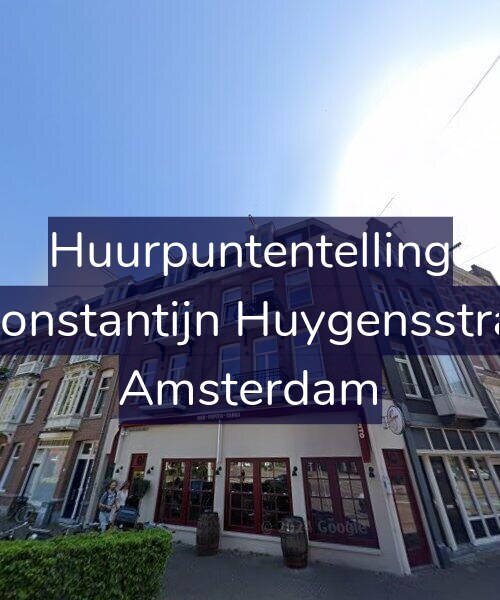 Foto gevel Huurpuntentelling voor Eerste Constantijn Huygensstraat 21-1, Amsterdam