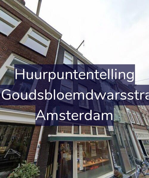 Foto gevel Huurpuntentelling voor Eerste Goudsbloemdwarsstraat 5-1, Amsterdam