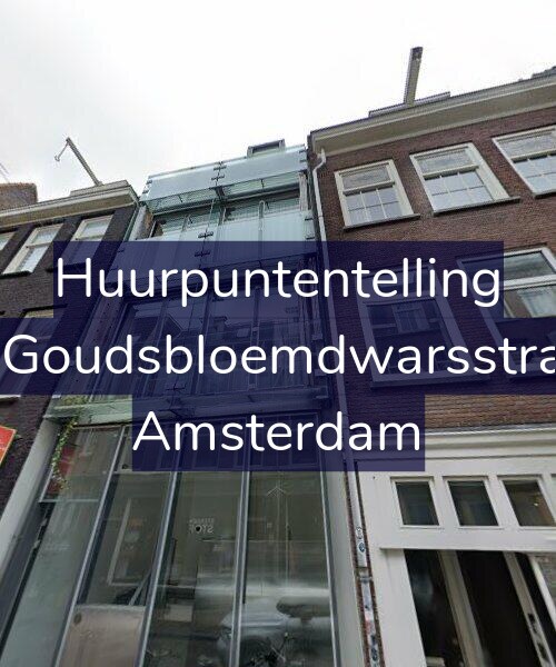 Foto gevel Huurpuntentelling voor Eerste Goudsbloemdwarsstraat 7-B, Amsterdam