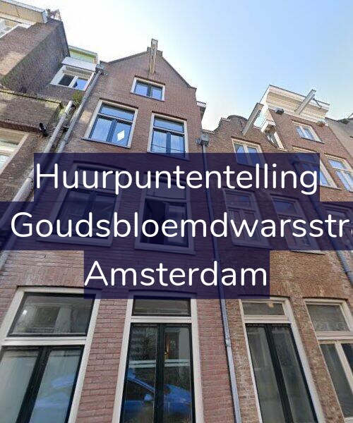 Foto gevel Huurpuntentelling voor Eerste Goudsbloemdwarsstraat 64, Amsterdam