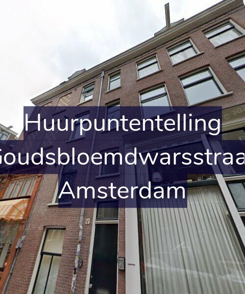 Foto gevel Huurpuntentelling voor Eerste Goudsbloemdwarsstraat 14-A1, Amsterdam