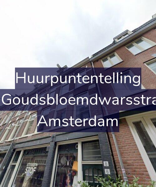 Foto gevel Huurpuntentelling voor Eerste Goudsbloemdwarsstraat 6-2, Amsterdam