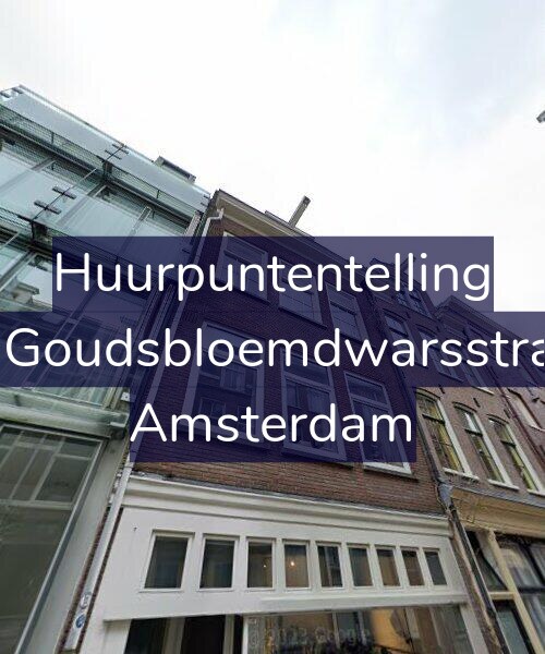 Foto gevel Huurpuntentelling voor Eerste Goudsbloemdwarsstraat 9-3, Amsterdam