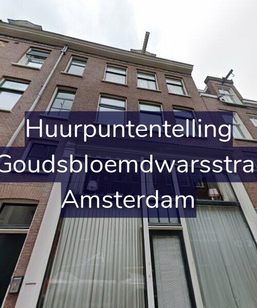Foto gevel Huurpuntentelling voor Eerste Goudsbloemdwarsstraat 14-1, Amsterdam