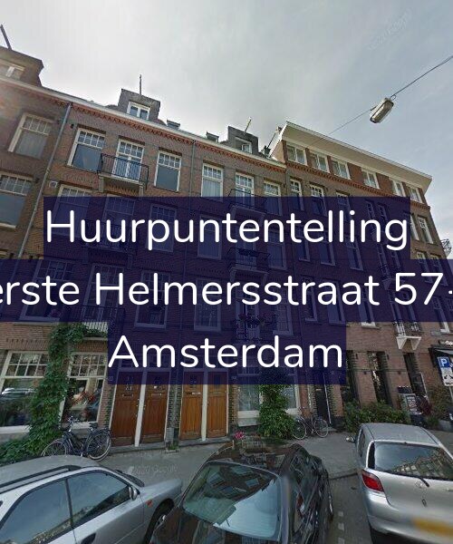 Foto gevel Huurpuntentelling voor Eerste Helmersstraat 57-H, Amsterdam