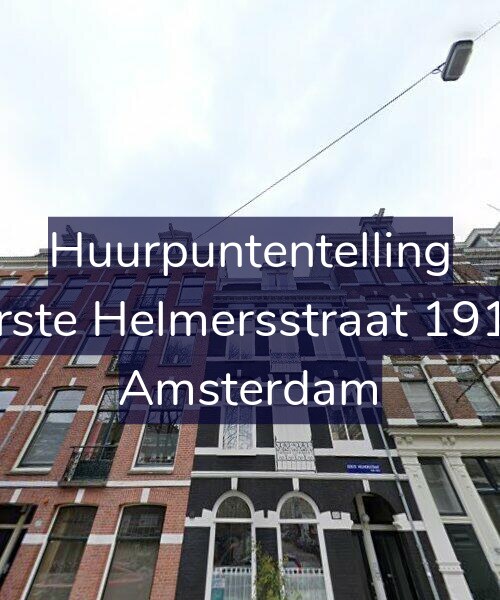 Foto gevel Huurpuntentelling voor Eerste Helmersstraat 191-2, Amsterdam