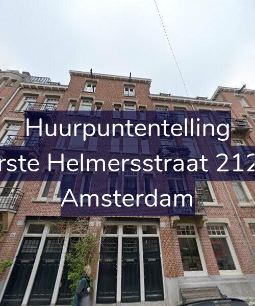 Foto gevel Huurpuntentelling voor Eerste Helmersstraat 212-1, Amsterdam