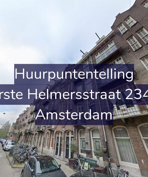 Foto gevel Huurpuntentelling voor Eerste Helmersstraat 234-2, Amsterdam