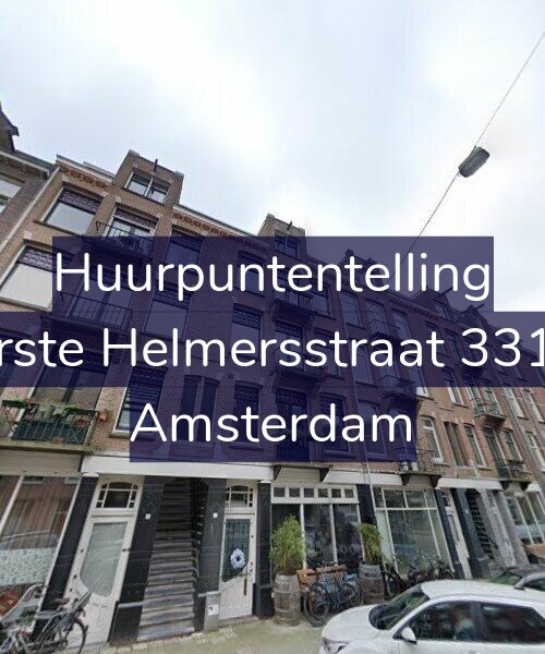 Foto gevel Huurpuntentelling voor Eerste Helmersstraat 331-3, Amsterdam
