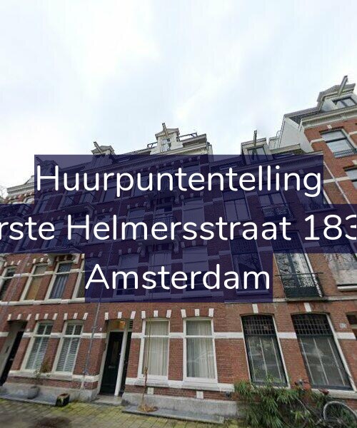 Foto gevel Huurpuntentelling voor Eerste Helmersstraat 183-2, Amsterdam