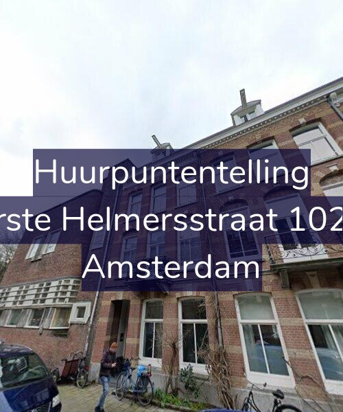 Foto gevel Huurpuntentelling voor Eerste Helmersstraat 102-A, Amsterdam
