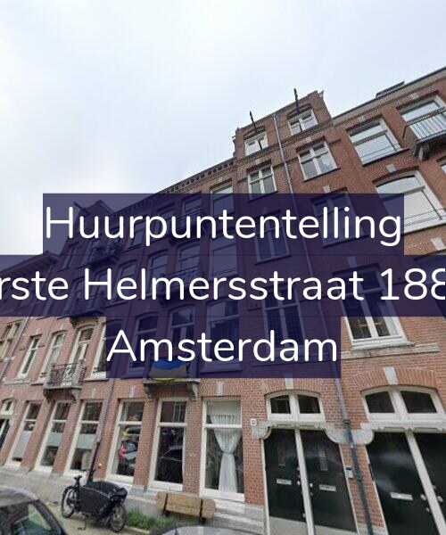 Foto gevel Huurpuntentelling voor Eerste Helmersstraat 188-1, Amsterdam
