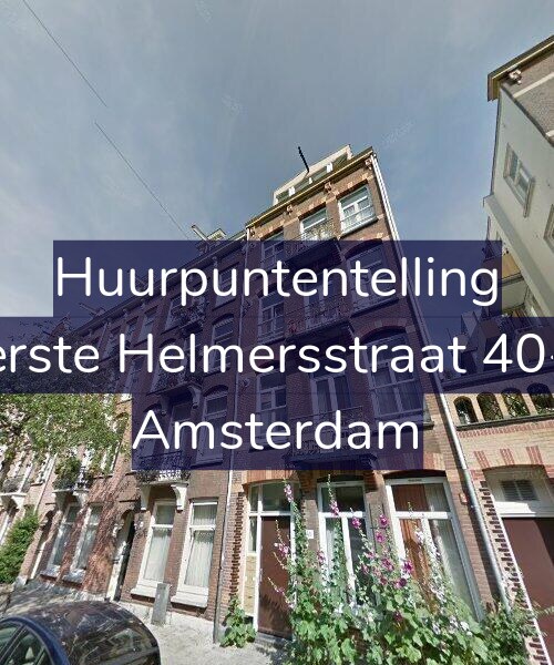Foto gevel Huurpuntentelling voor Eerste Helmersstraat 40-C, Amsterdam