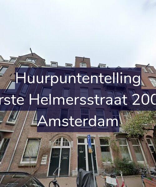 Foto gevel Huurpuntentelling voor Eerste Helmersstraat 200-4, Amsterdam