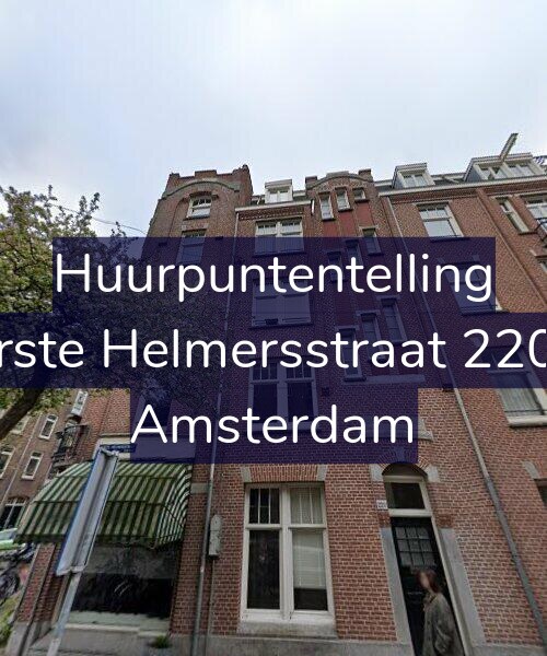 Foto gevel Huurpuntentelling voor Eerste Helmersstraat 220-3, Amsterdam