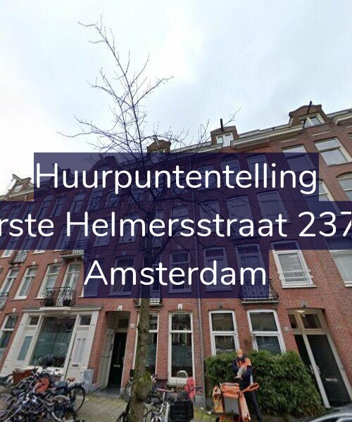 Foto gevel Huurpuntentelling voor Eerste Helmersstraat 237-4, Amsterdam