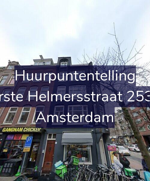 Foto gevel Huurpuntentelling voor Eerste Helmersstraat 253-3, Amsterdam