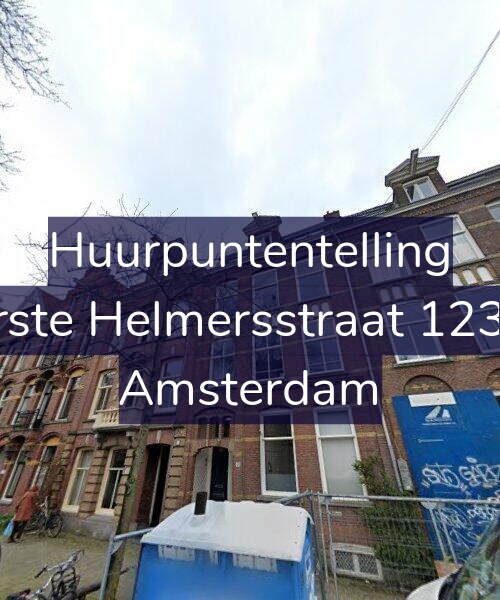 Foto gevel Huurpuntentelling voor Eerste Helmersstraat 123-H, Amsterdam