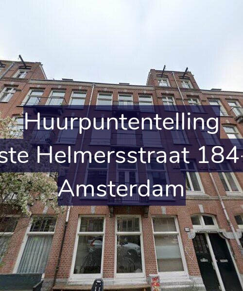 Foto gevel Huurpuntentelling voor Eerste Helmersstraat 184-4V, Amsterdam