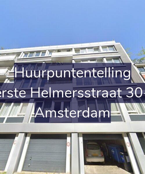 Foto gevel Huurpuntentelling voor Eerste Helmersstraat 30-A, Amsterdam