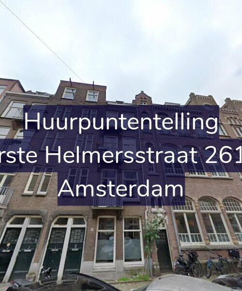 Foto gevel Huurpuntentelling voor Eerste Helmersstraat 261-1, Amsterdam