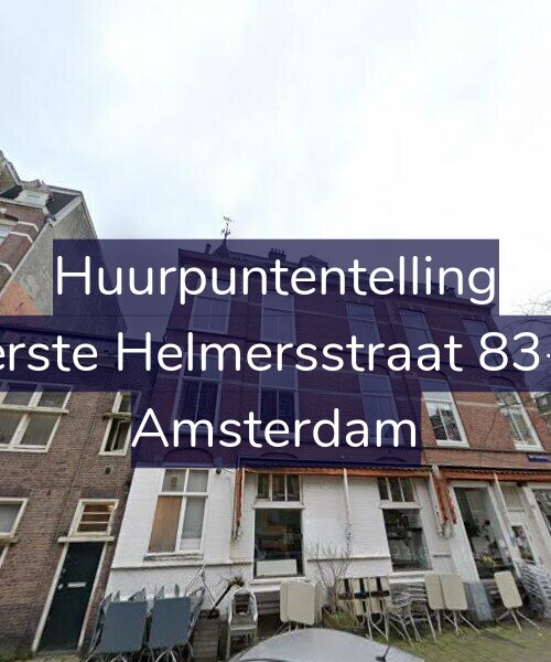 Foto gevel Huurpuntentelling voor Eerste Helmersstraat 83-A, Amsterdam