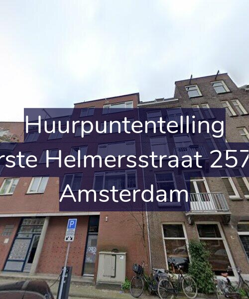 Foto gevel Huurpuntentelling voor Eerste Helmersstraat 257-B, Amsterdam