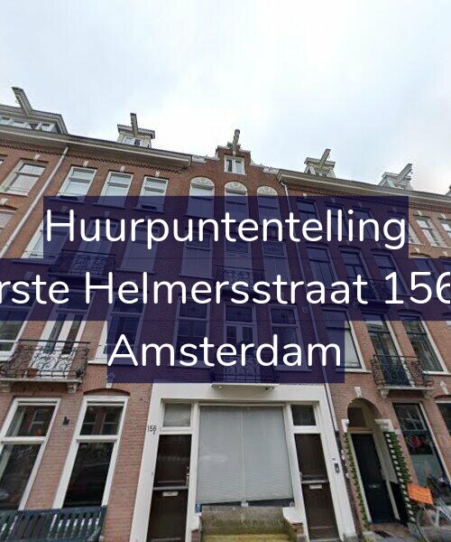 Foto gevel Huurpuntentelling voor Eerste Helmersstraat 156-3, Amsterdam