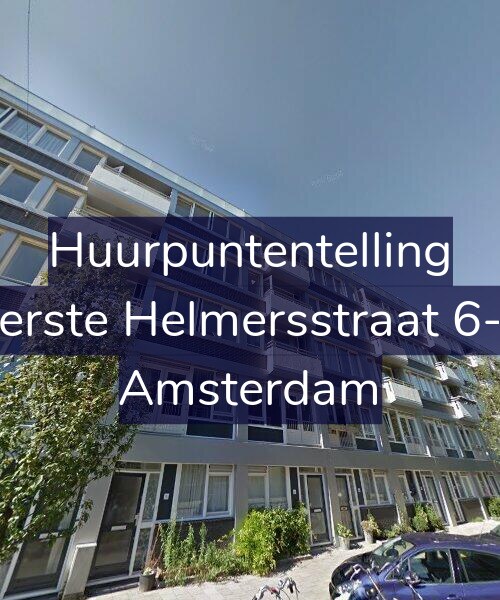 Foto gevel Huurpuntentelling voor Eerste Helmersstraat 6-L, Amsterdam