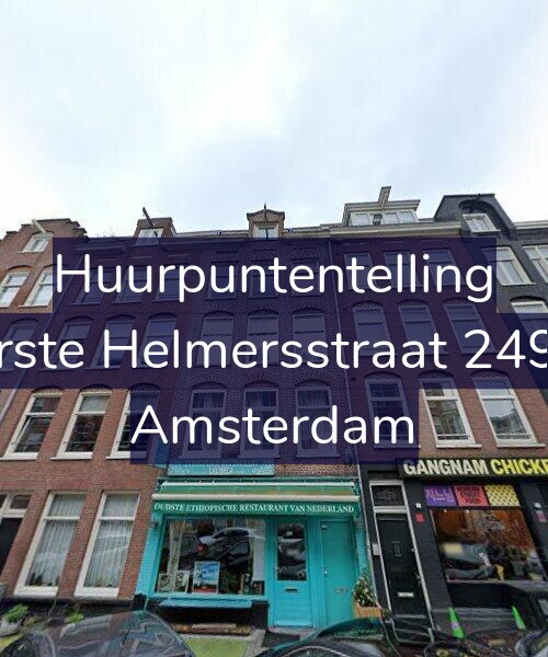 Foto gevel Huurpuntentelling voor Eerste Helmersstraat 249-1, Amsterdam