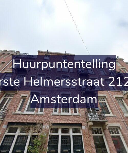 Foto gevel Huurpuntentelling voor Eerste Helmersstraat 212-2, Amsterdam