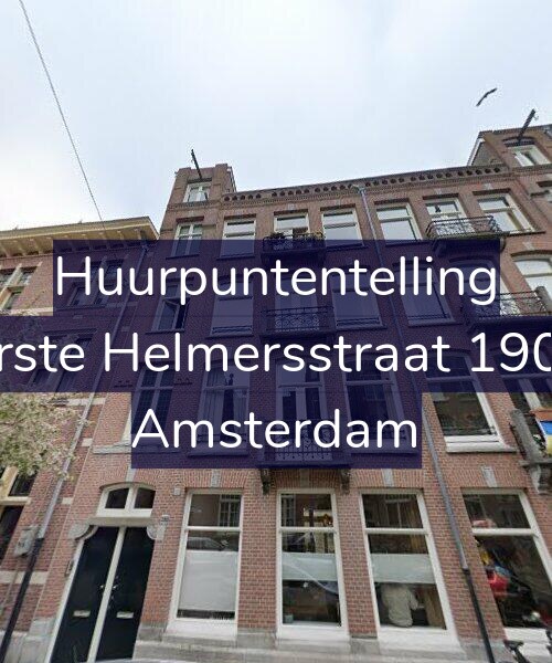 Foto gevel Huurpuntentelling voor Eerste Helmersstraat 190-1, Amsterdam