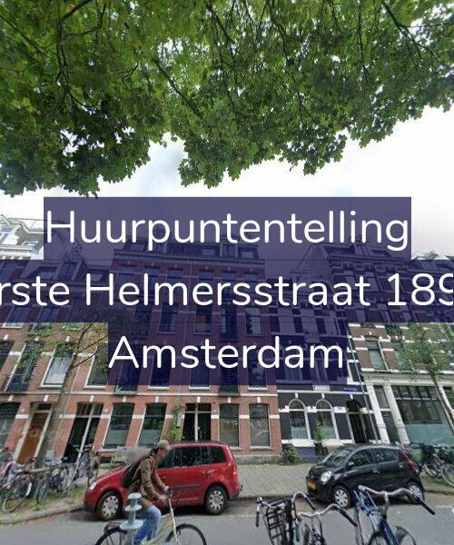 Foto gevel Huurpuntentelling voor Eerste Helmersstraat 189-2, Amsterdam