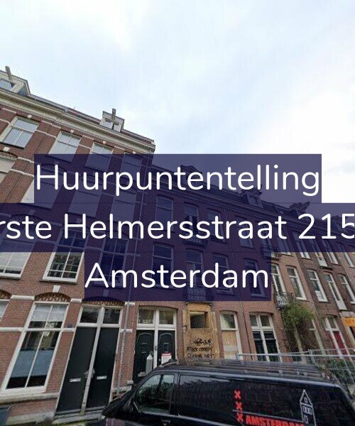 Foto gevel Huurpuntentelling voor Eerste Helmersstraat 215-H, Amsterdam