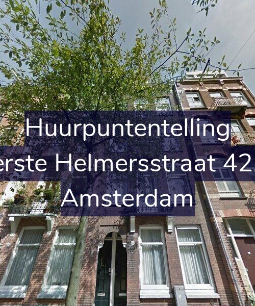 Foto gevel Huurpuntentelling voor Eerste Helmersstraat 42-4, Amsterdam