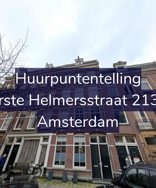 Foto gevel Huurpuntentelling voor Eerste Helmersstraat 213-2, Amsterdam