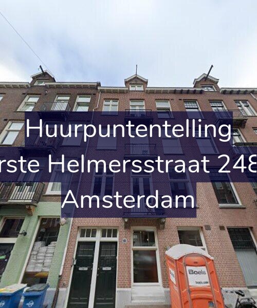 Foto gevel Huurpuntentelling voor Eerste Helmersstraat 248-2, Amsterdam